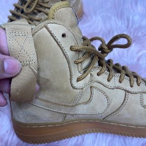 Boys Nike Air Force 1 High Wheat Gum